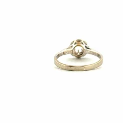 Solitaire or blanc diamants
