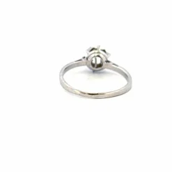 Solitaire Or Blanc Diamant
