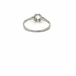 Solitaire Or Blanc Diamant