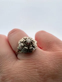 Solitaire or blanc diamant