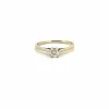 Solitaire Or Blanc 18k & Diamant