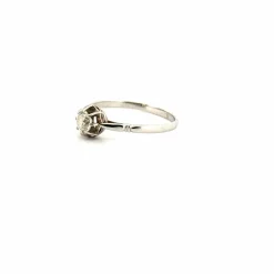 Solitaire Or Blanc 18k & Diamant