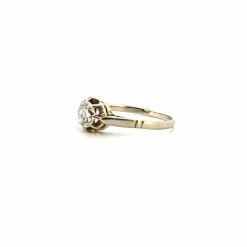 Solitaire Or Blanc 18k & Diamant