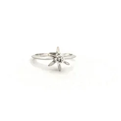 Solitaire Or Blanc 18k & Diamant