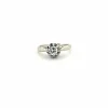 Solitaire or blanc platine diamant