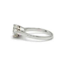 Solitaire or blanc platine - 1,21 carat