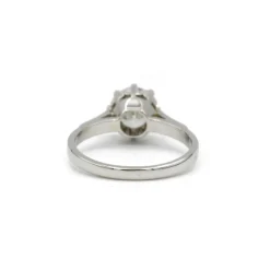 Solitaire or blanc platine - 1,21 carat