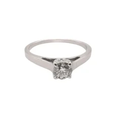 Solitaire or et diamant 0.40 ct