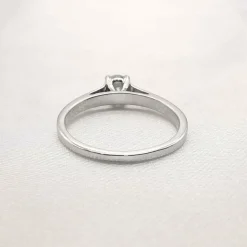 Solitaire or et diamant 0.40 ct