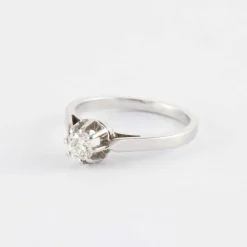 Solitaire Or Gris, diamant