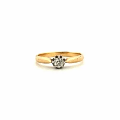 Solitaire Or Jaune & Diamant