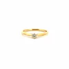 Solitaire Or Jaune Diamant