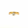 Solitaire Or Jaune Diamant