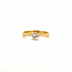 Solitaire Or Jaune Diamant