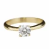 Solitaire Or jaune Diamant