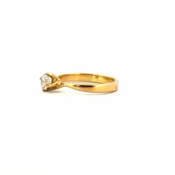 Solitaire Or Jaune Diamant