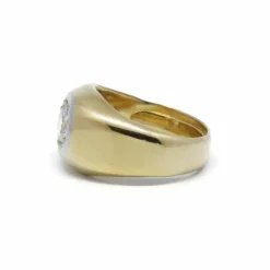 Solitaire or jaune diamant
