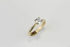 Solitaire Or jaune Diamant