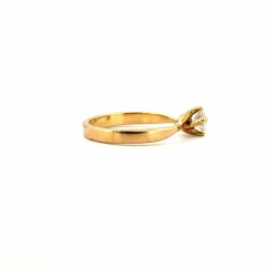 Solitaire Or Jaune Diamant