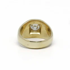 Solitaire or jaune diamant