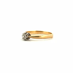Solitaire Or Jaune Diamant