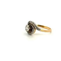 Solitaire or Jaune diamants