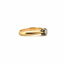 Solitaire Or Jaune Diamant