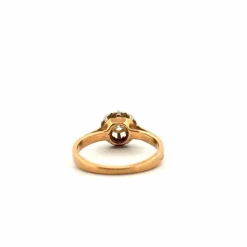 Solitaire or jaune diamant