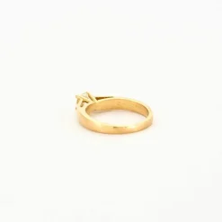 Solitaire or jaune diamant