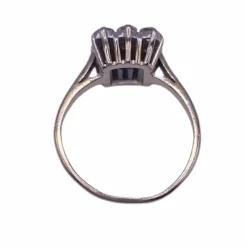 Solitaire Pavée Or Blanc 18k & Diamants