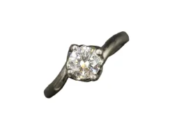 Solitaire platine diamant