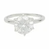Solitaire platine et diamant, 2,23 carats.