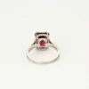 Solitaire platine rubellite