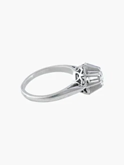 Solitaire Rétro Or Blanc Diamant