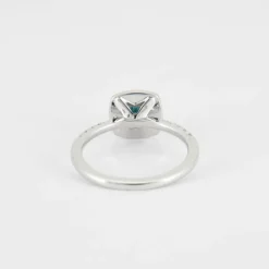 Solitaire topaze blue London et diamants