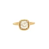 Solitaire Torsadé diamant taille ancienne en or jaune