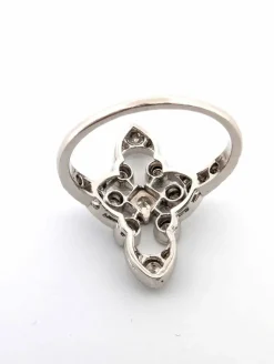 Superbe bague en platine avec diamants naturels