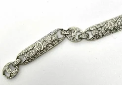 Superbe bracelet italien Art Déco en diamants