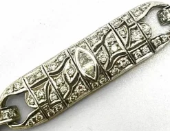 Superbe bracelet italien Art Déco en diamants