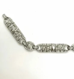 Superbe bracelet italien Art Déco en diamants