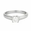 TIFFANY - Bague solitaire Lucida platine et diamants