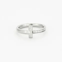 TIFFANY & CO - T1 - Bague en Or blanc et Diamants