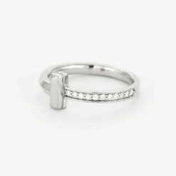 TIFFANY & CO - T1 - Bague en Or blanc et Diamants