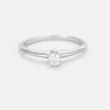 TIFFANY & CO. Bague solitaire diamant et platine