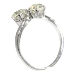 toi et moi diamond ring