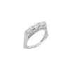 Trilogie en or blanc et diamants