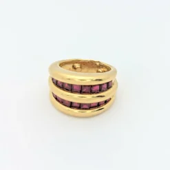 VERNEY - Bague en or jaune et rubis