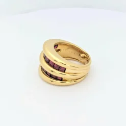 VERNEY - Bague en or jaune et rubis