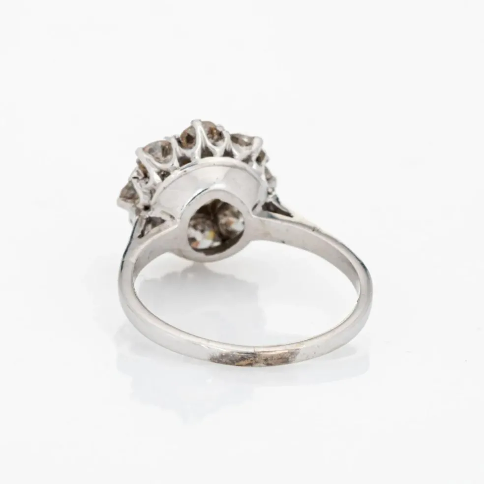 Vintage Art Déco 1.70ct diamond ring cluster