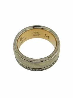 Wellendorff - bague cinétique or blanc, or rose, émail et diamants